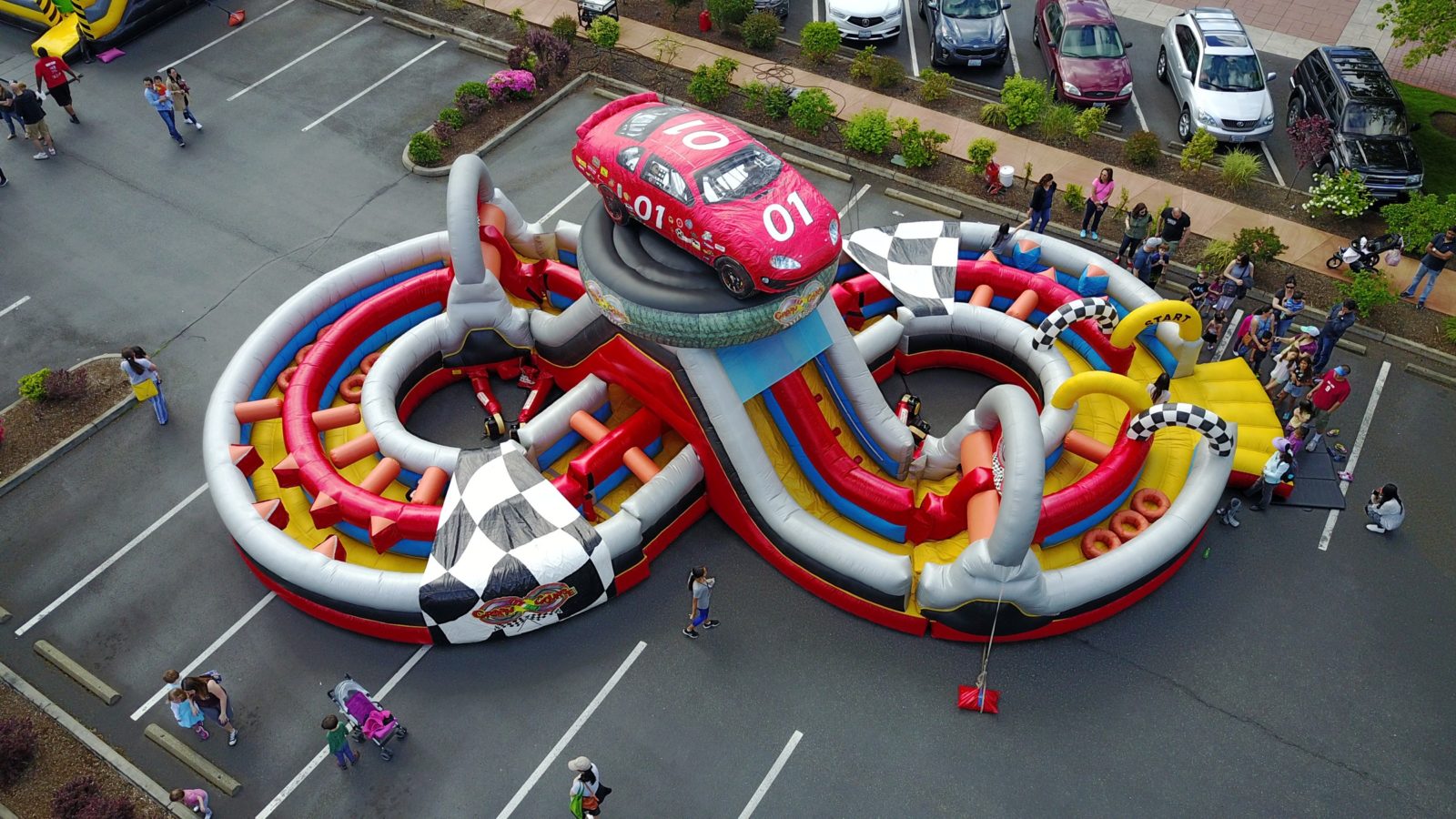 Race Car Inflatable Obstacle Course Rental · National Event Pros