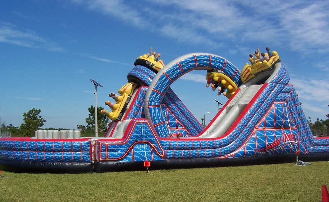 The Wild One Roller Coaster Inflatable Obstacle Course rental