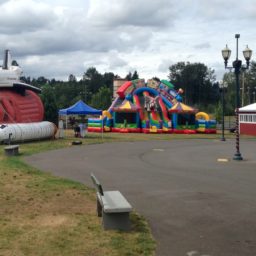 23′ Circus City Triple Lane Slide w/ Bouncers