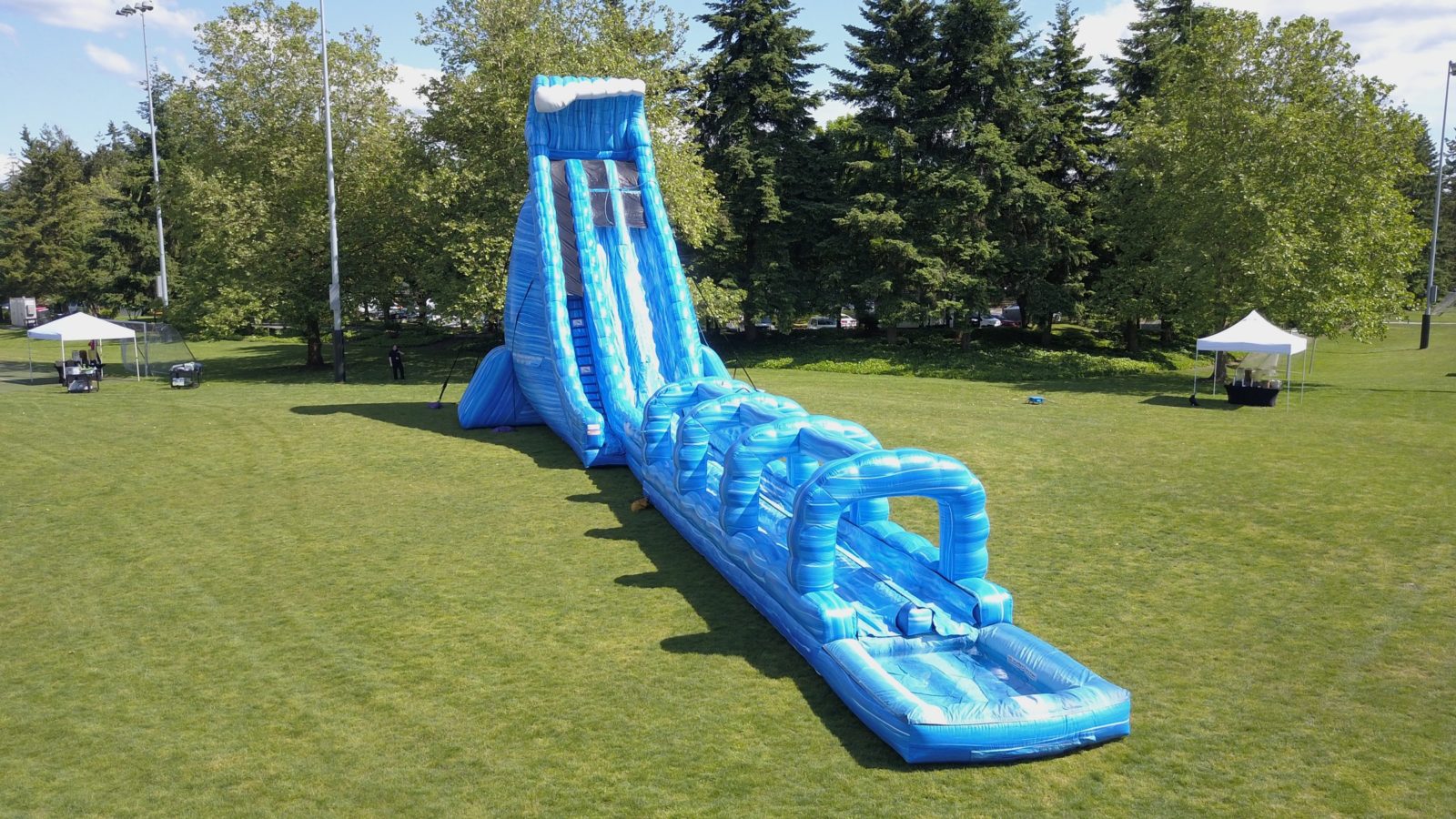 100′ Long Blue Crush Xtreme Water Slide