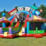 23′ Circus City Triple Lane Slide w/ Bouncers