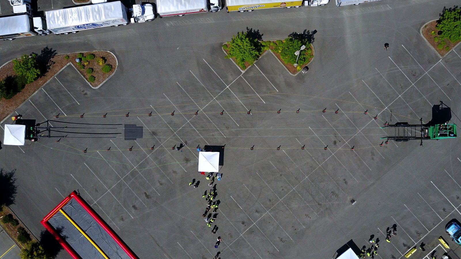 arial view of zip line rental