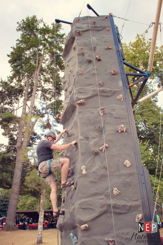 rock climbing wall rental