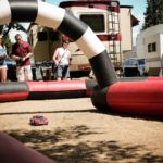 RC Car Racing with Inflatable Track