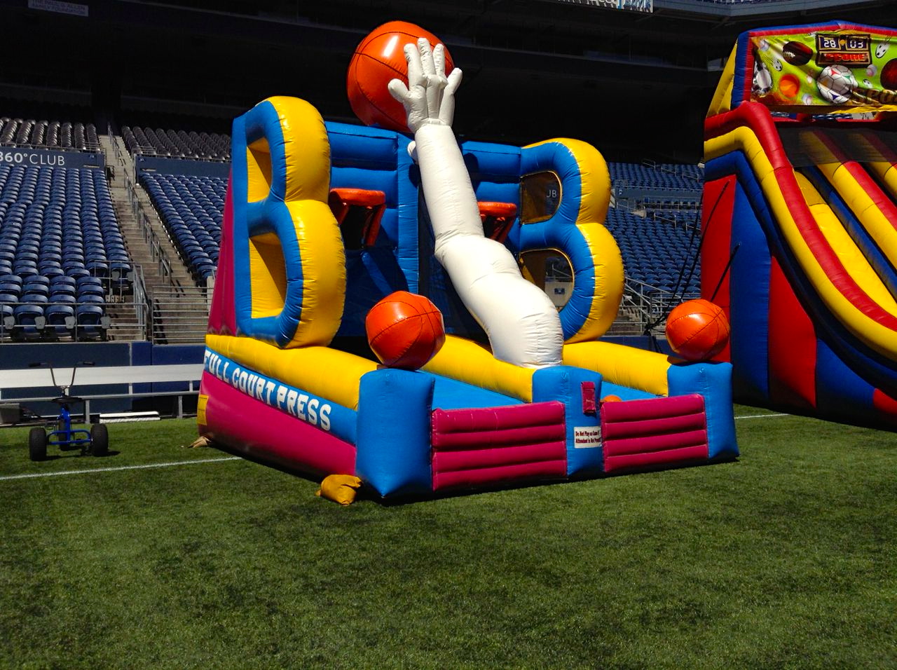 inflatable basketball court rental