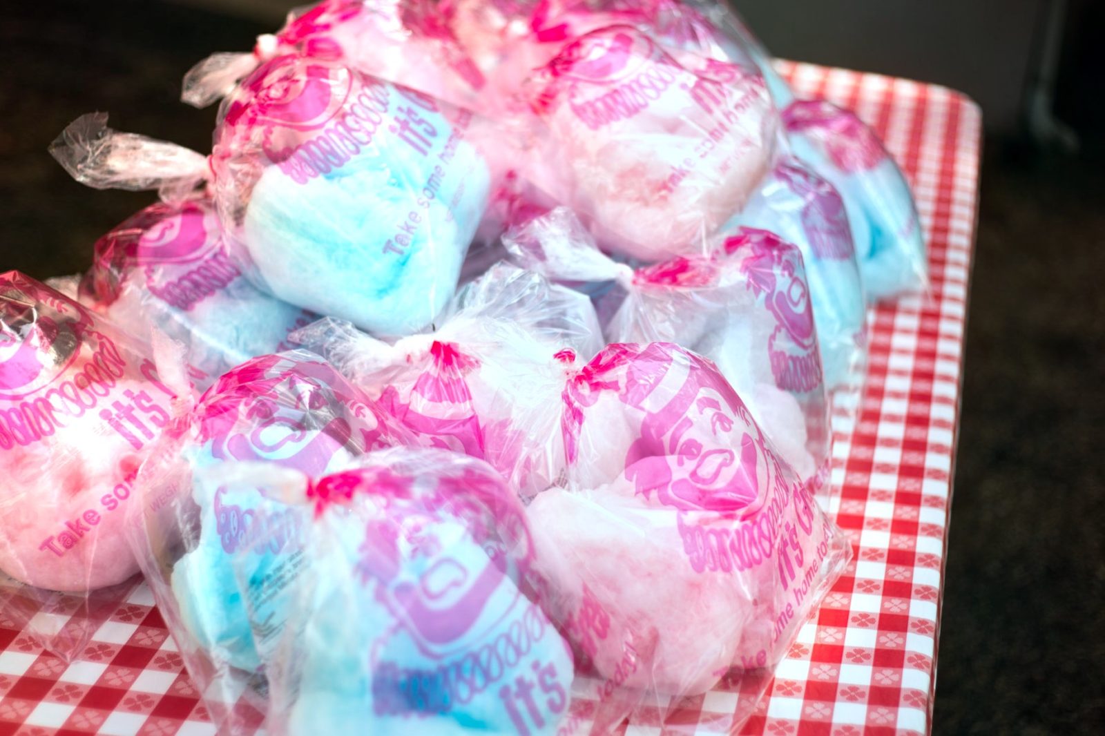 Pre-Bagged Cotton Candy · Made to Order · Carnivals & Company Picnics