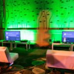 TV Screens with Gaming Equipment
