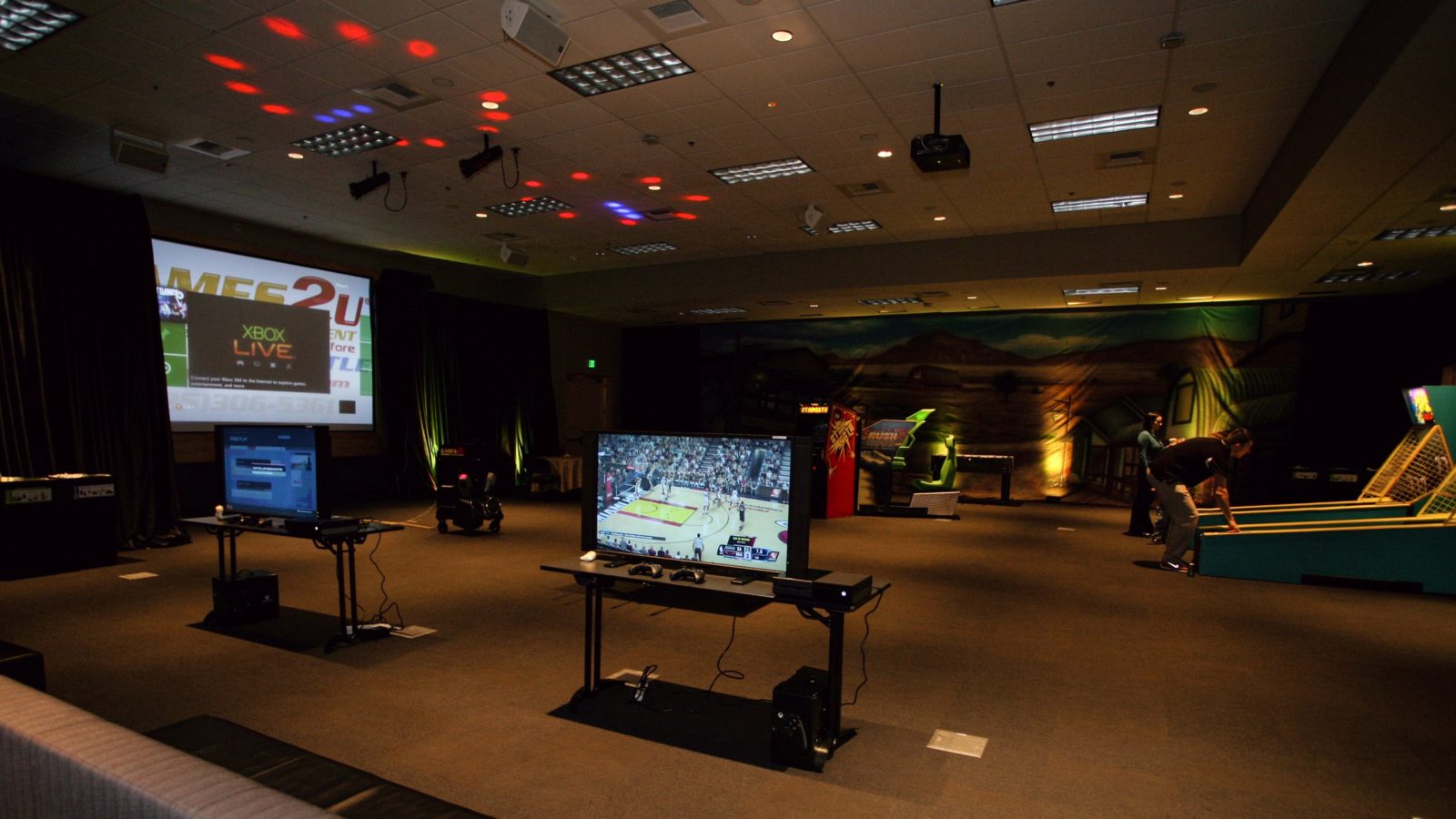 TV Screens with Gaming Equipment