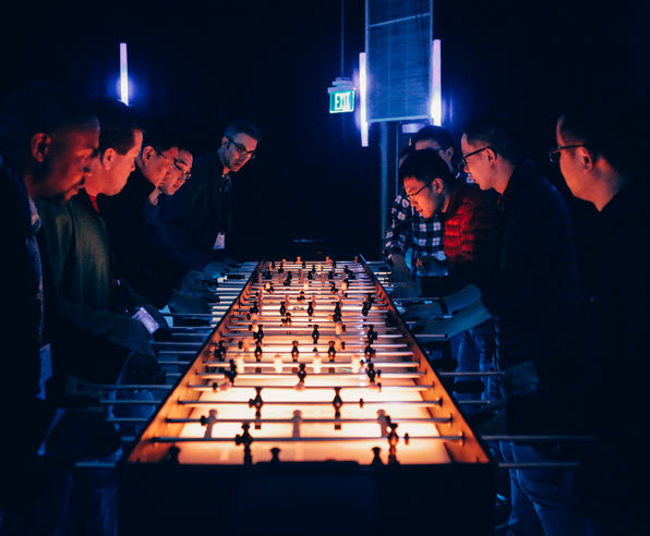 LED foosball rental