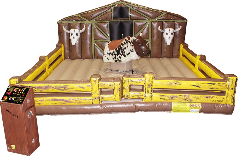 Mechanical Bull with Deluxe Western Corral