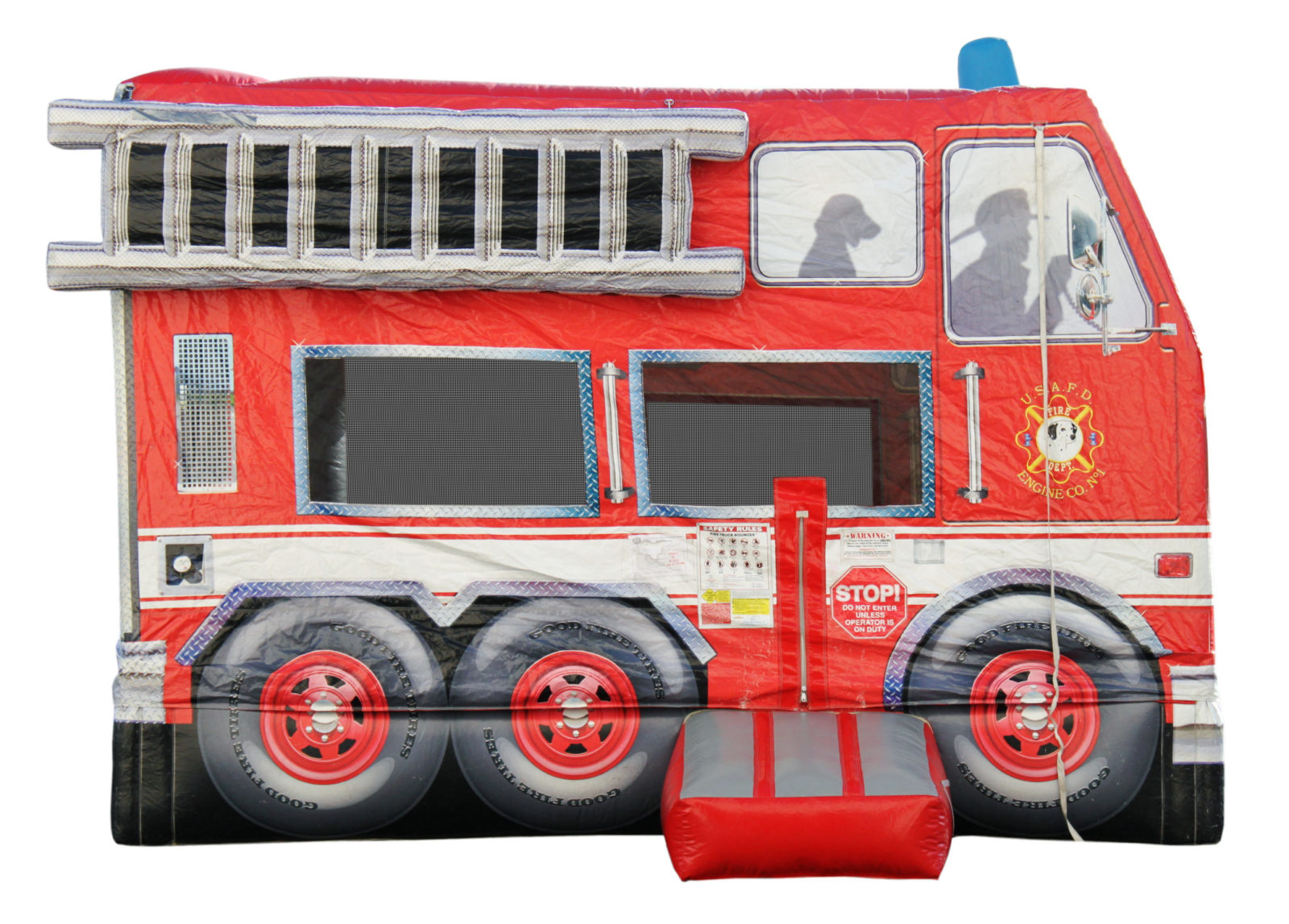 fire truck bounce house rental