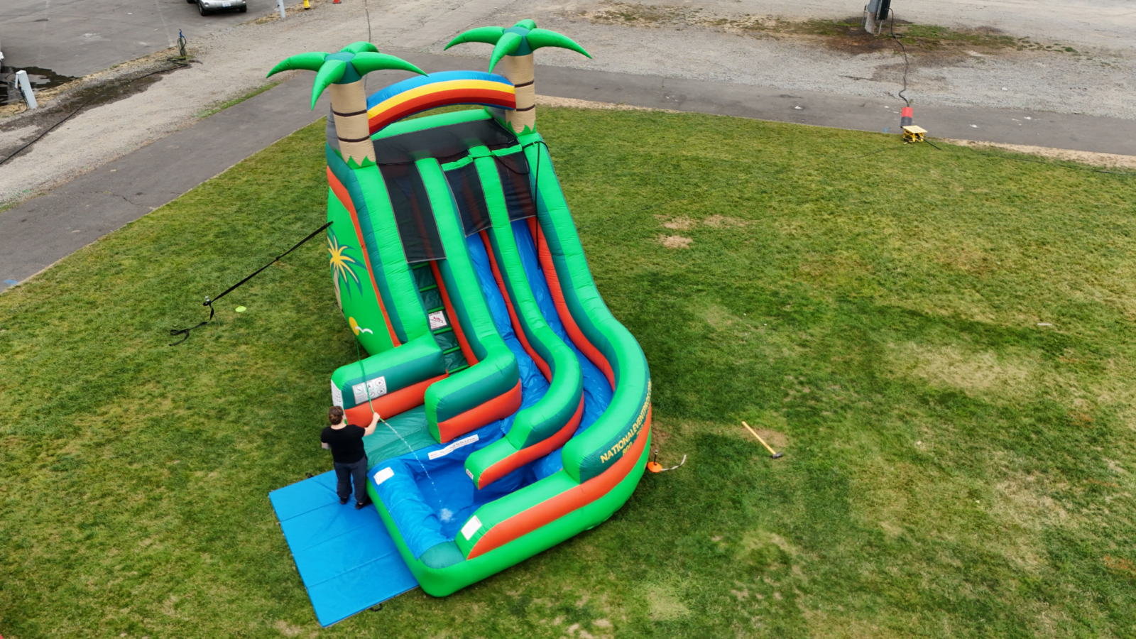 Tropical Wild Splash Slide & Pool