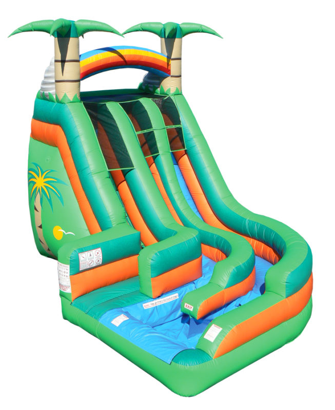 Tropical Wild Splash Slide & Pool · Water Slide Rental