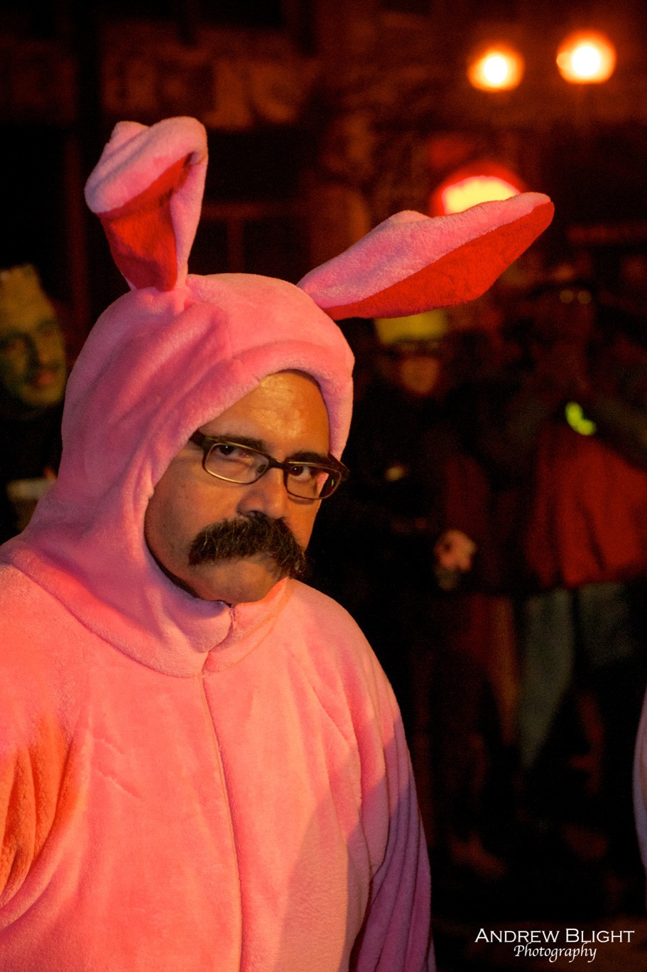 A Christmas Story pink bunny costume