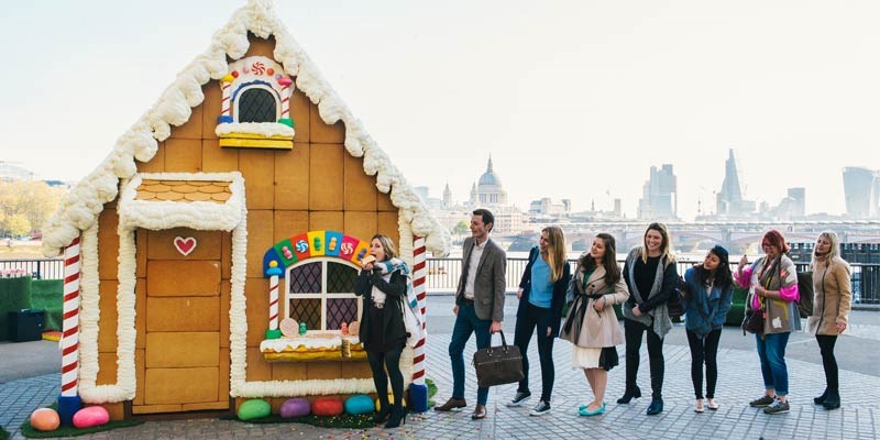 life-sized gingerbread house