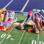 23′ Circus City Triple Lane Slide w/ Bouncers