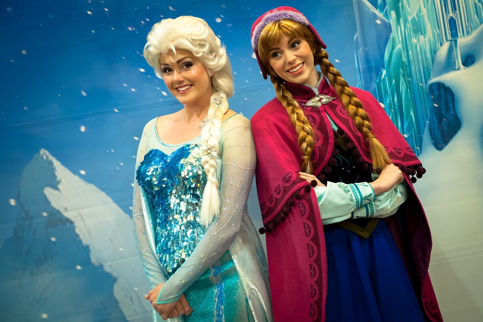 Elsa and Anna Disney Frozen character actresses