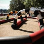 RC Car Racing with Inflatable Track