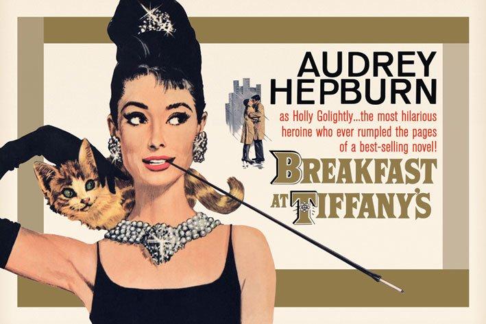 audrey hepburn promoting breakfast at tiffanys