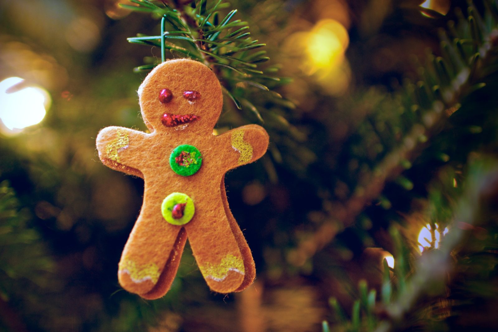 gingerbread man Christmas tree decoration