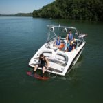 Motorboat and Wakeboard