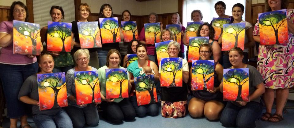 wine and paint event 