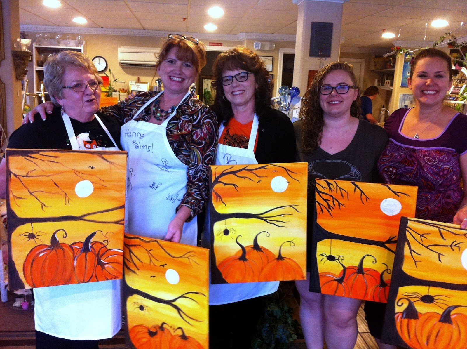 Corks and Canvas event