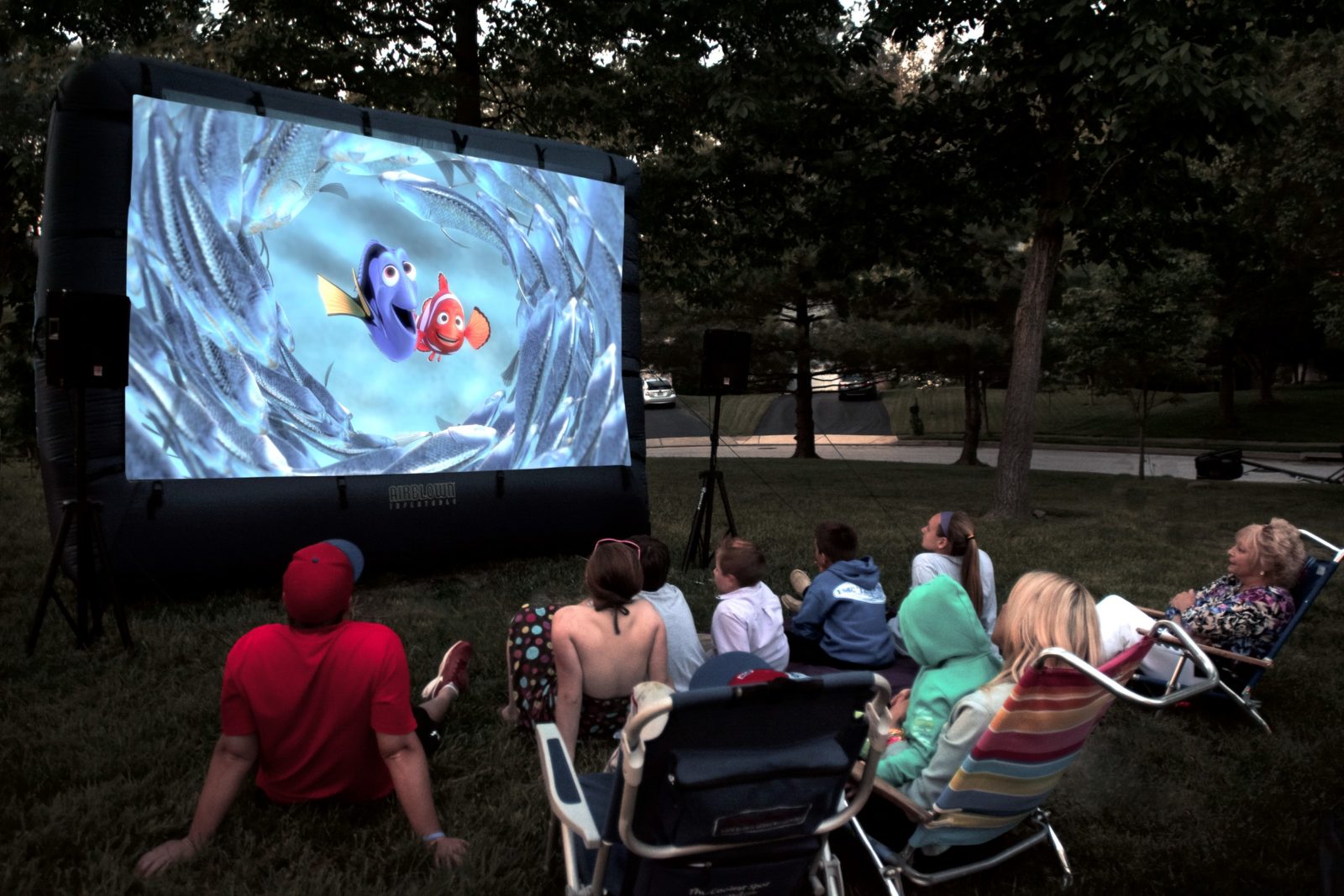 outdoor movie screen