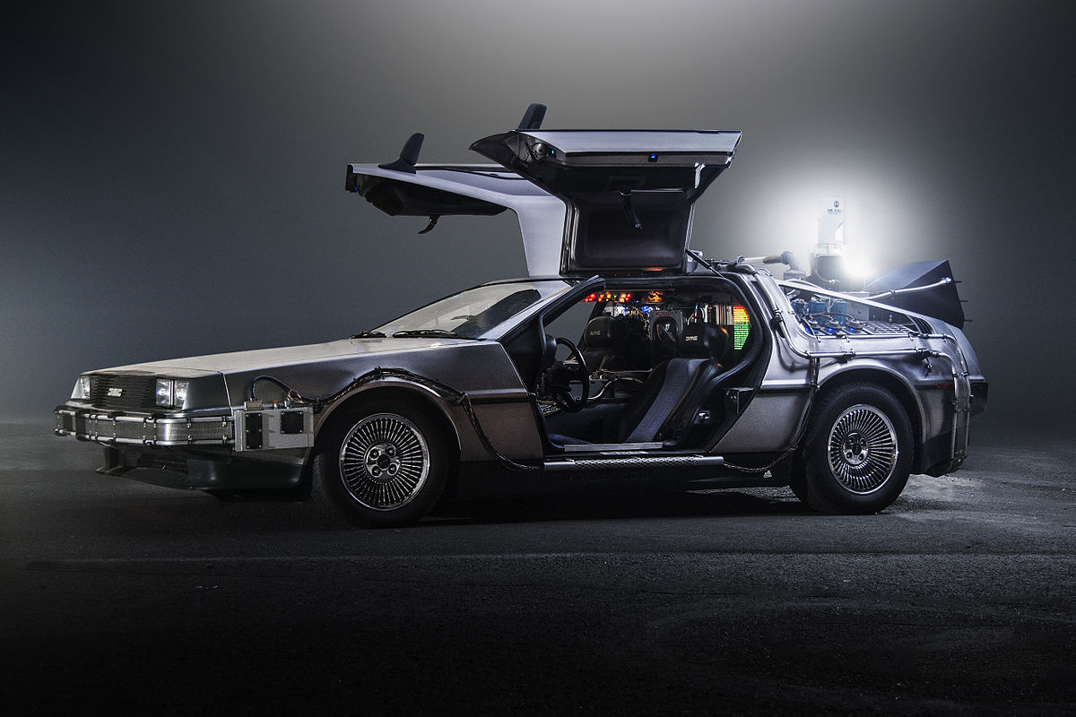 Back to the Future DeLorean time machine car replica rental