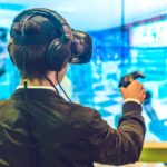 Man wearing headset