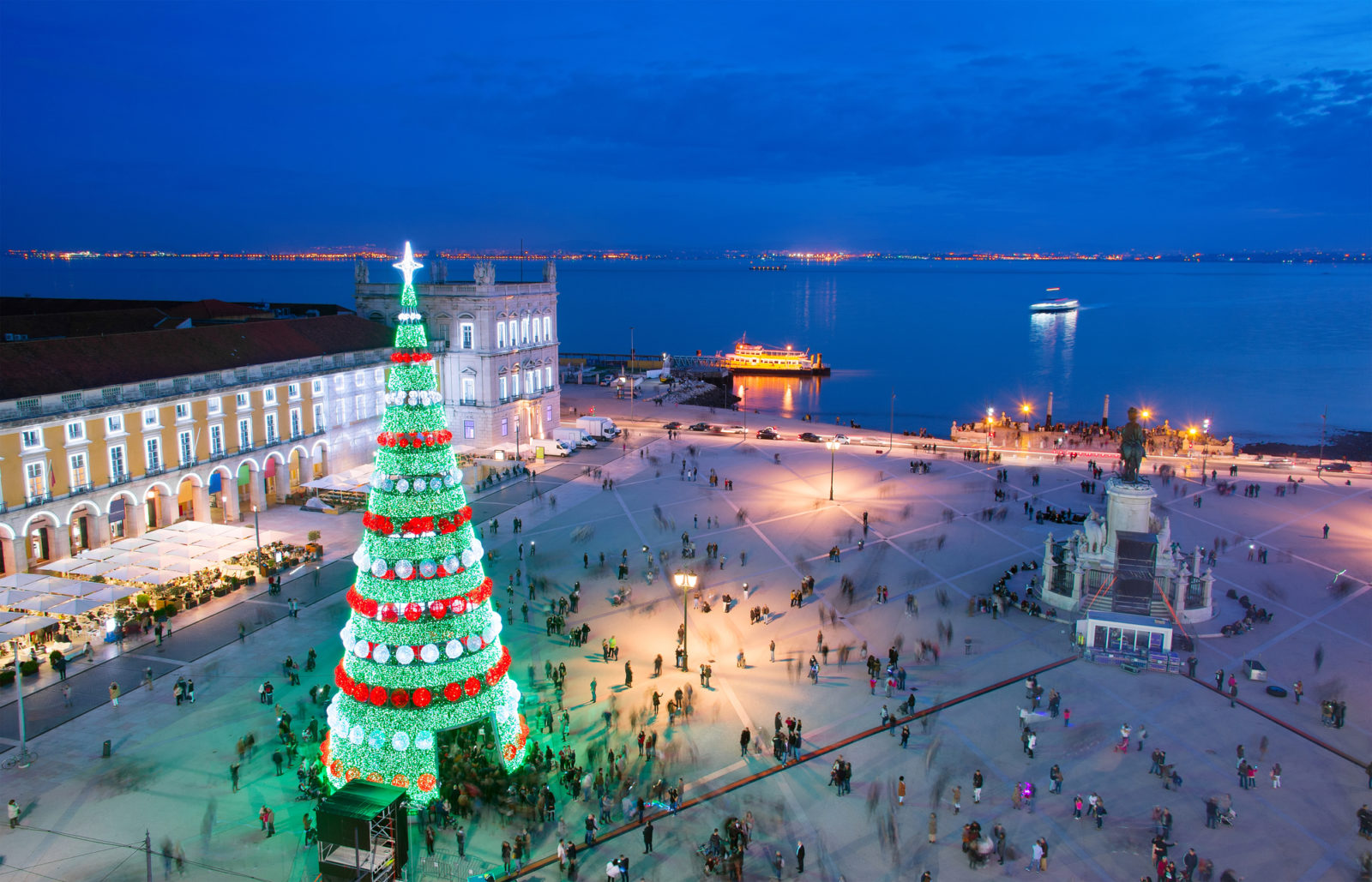 Central Lisbon Portugal Christmas Tree