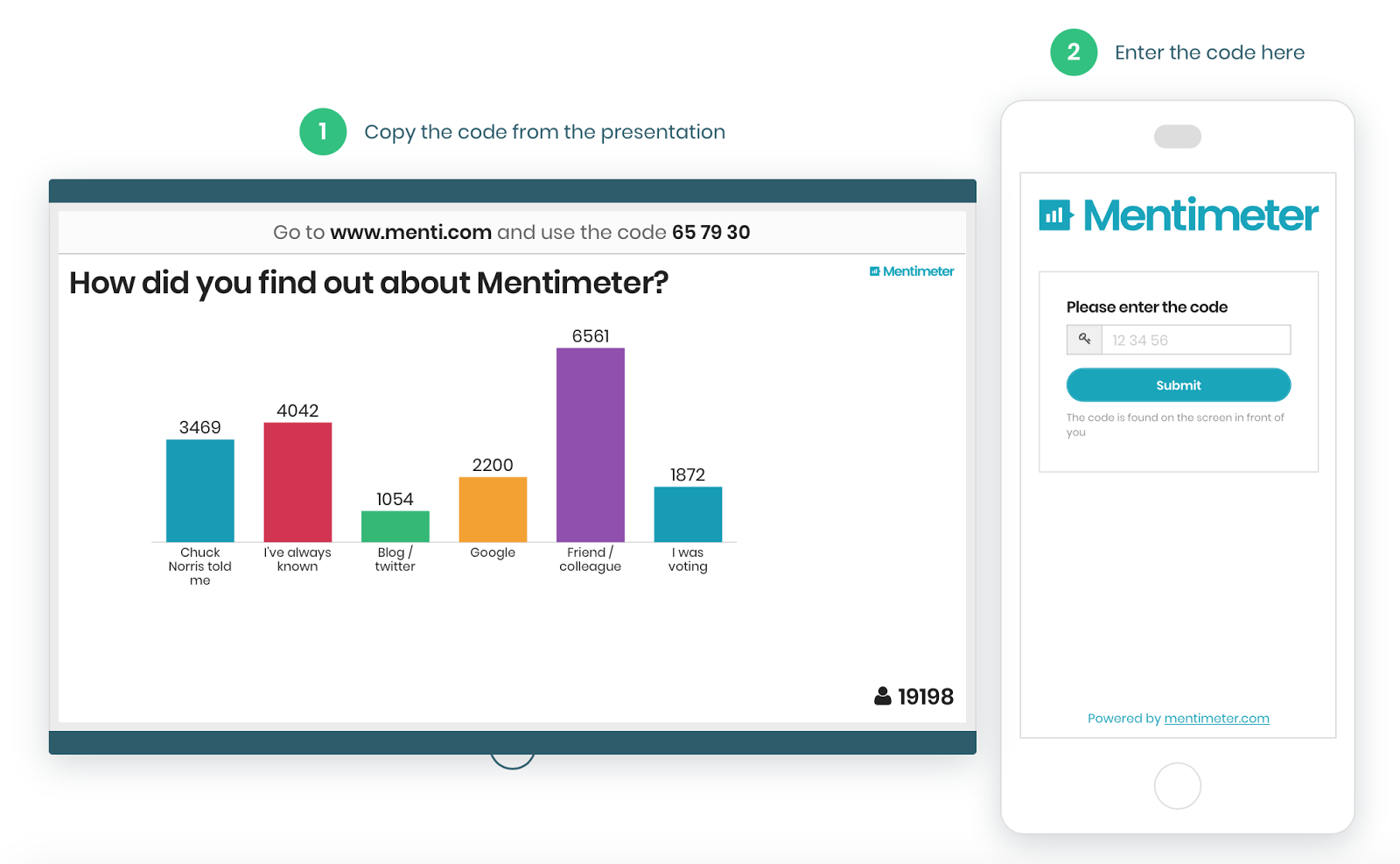 Mentimeter applications screenshot 