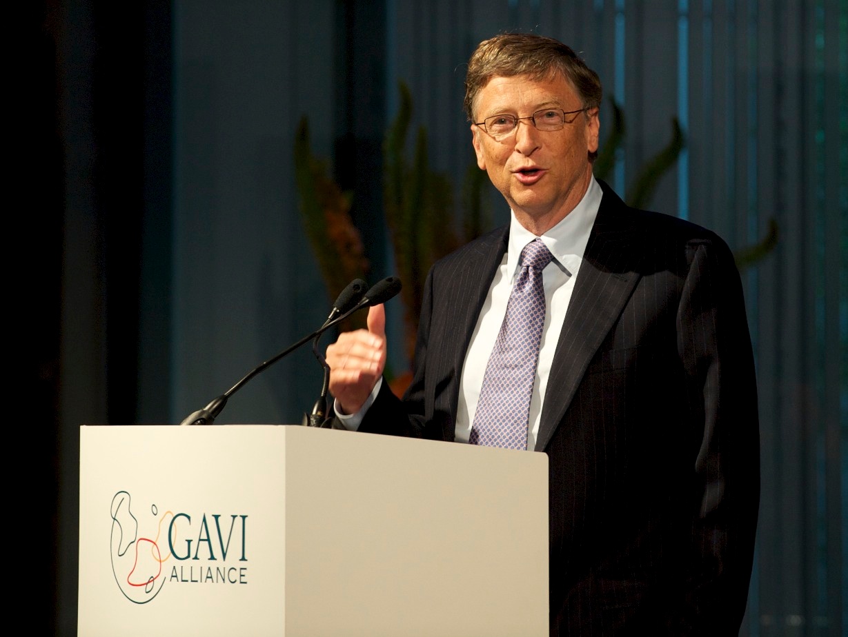 Bill Gates speaking at an event