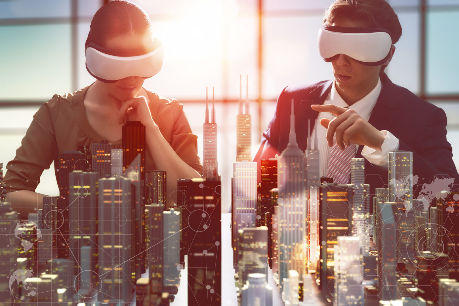 virtual reality city