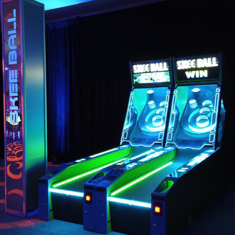 Skee Ball Machine Rental · Glow Arcade · National Event Pros