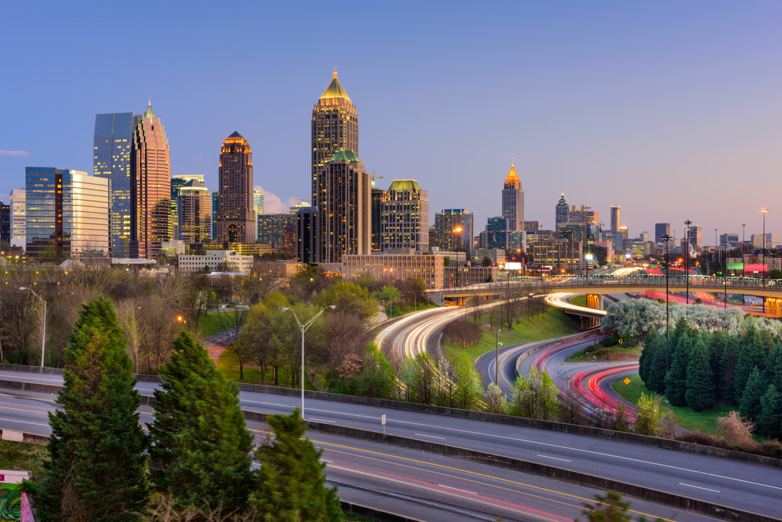 Atlanta city skyline 