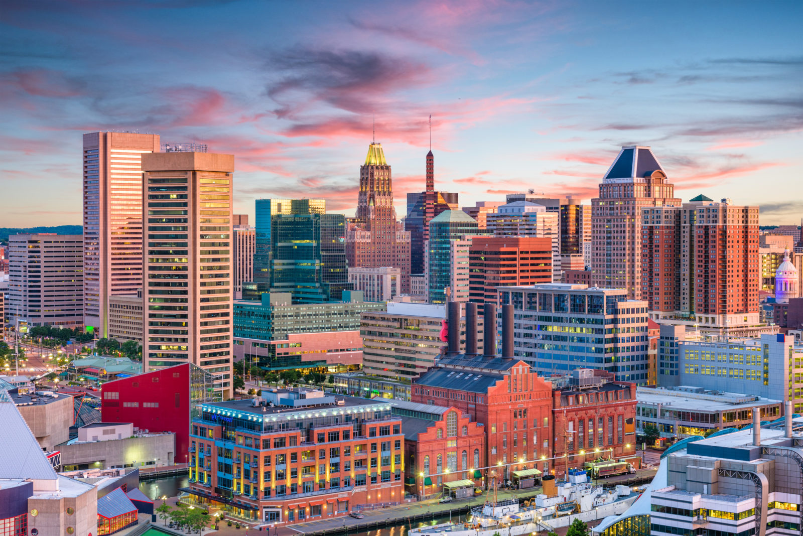 Baltimore city skyline