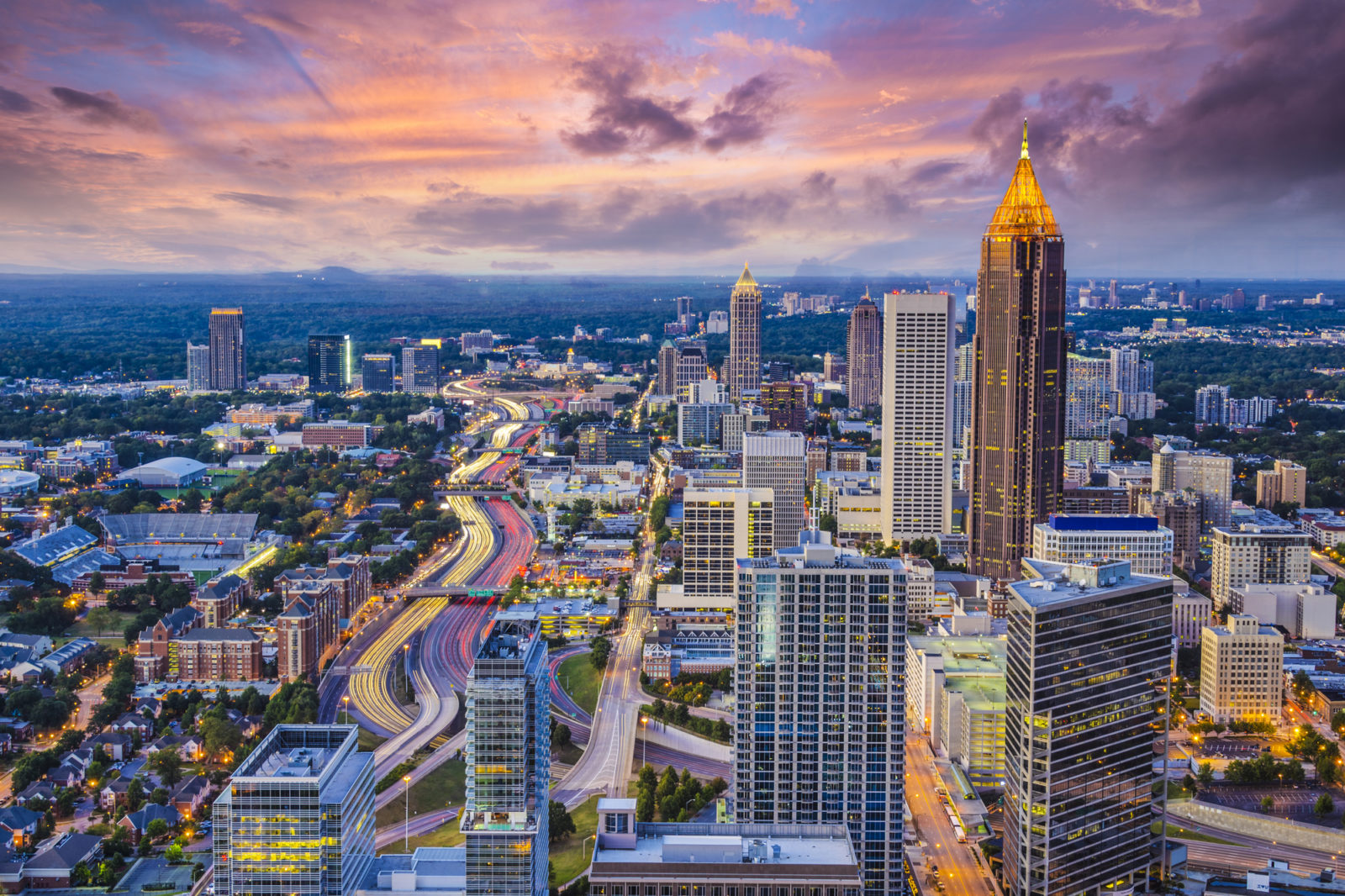 Atlanta Georgia downtown skyline 