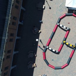 RC Car Racing with Inflatable Track