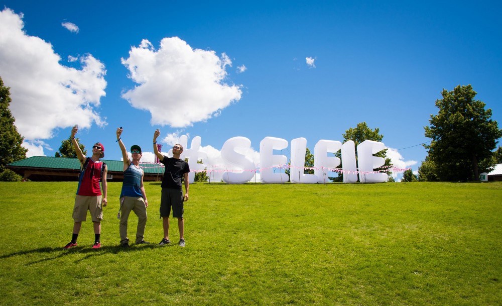 white letter sculptures