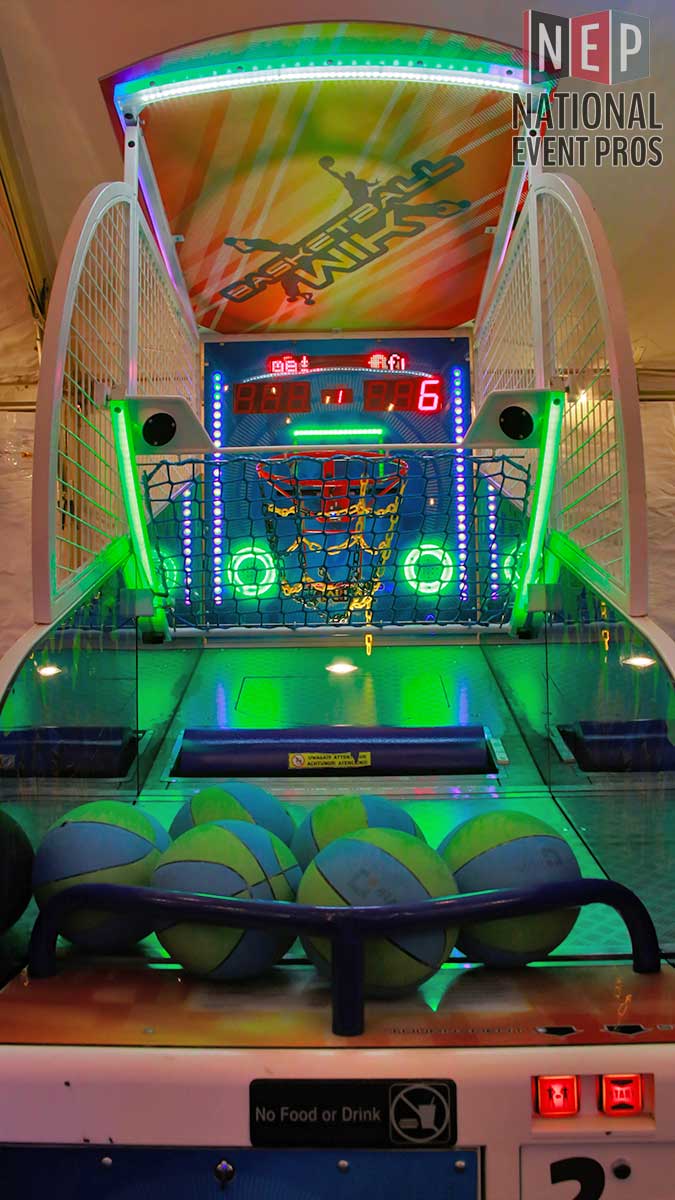 LED Glowing Basketball Hoop Game · Arcade Game Rental