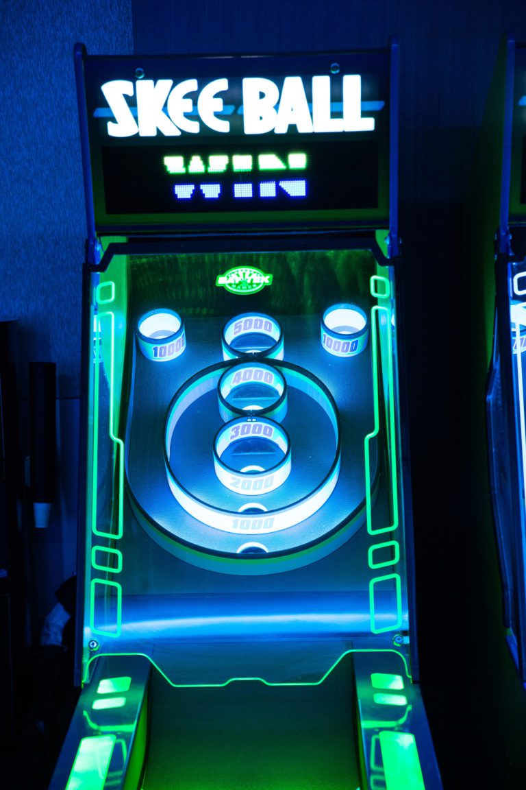 Skee Ball Machine Rental · Glow Arcade · National Event Pros