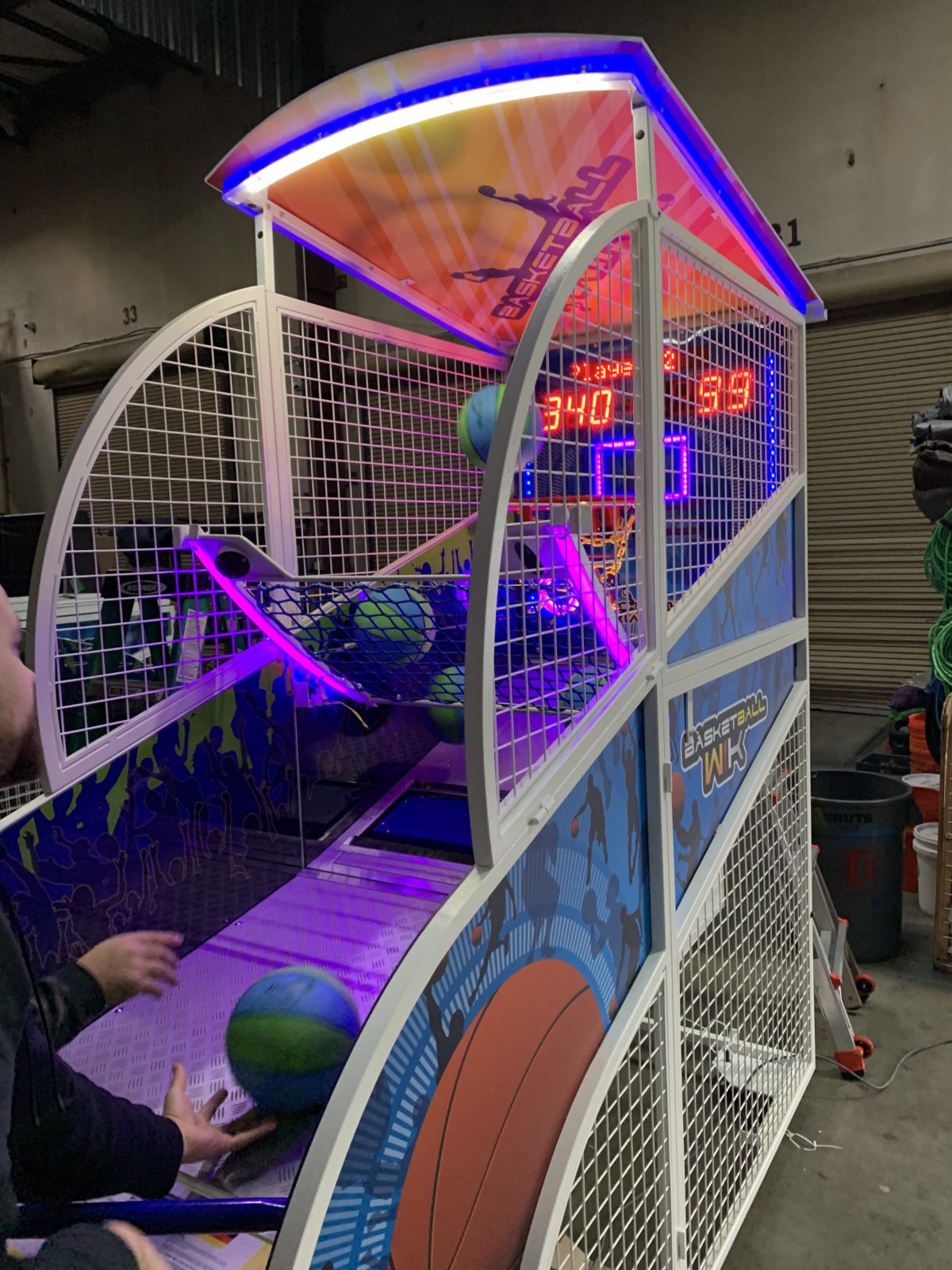 basketball arcade rental near you