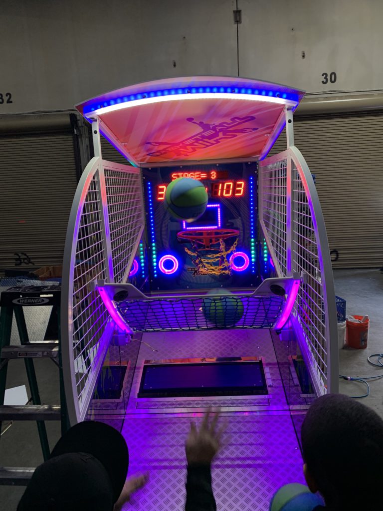 LED Glowing Basketball Hoop Game · Arcade Game Rental