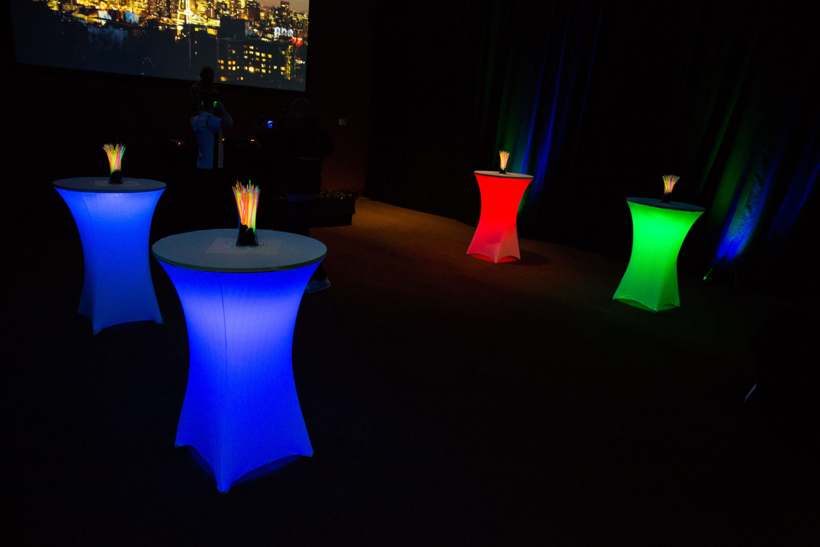 LED Glowing Cocktail Tables · Party & Event Rental