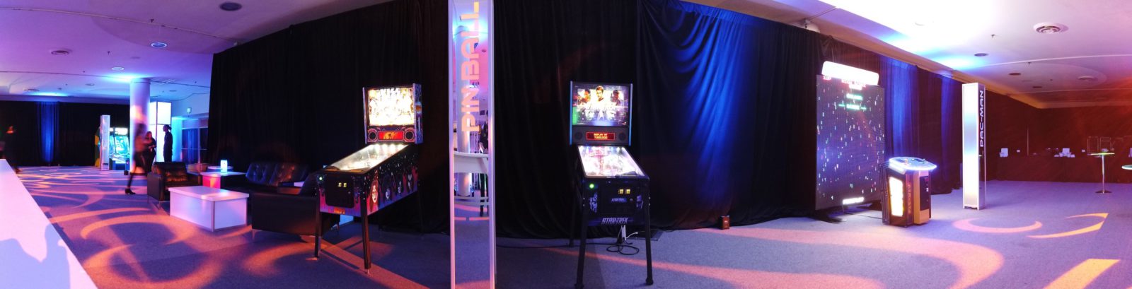 company party arcade room
