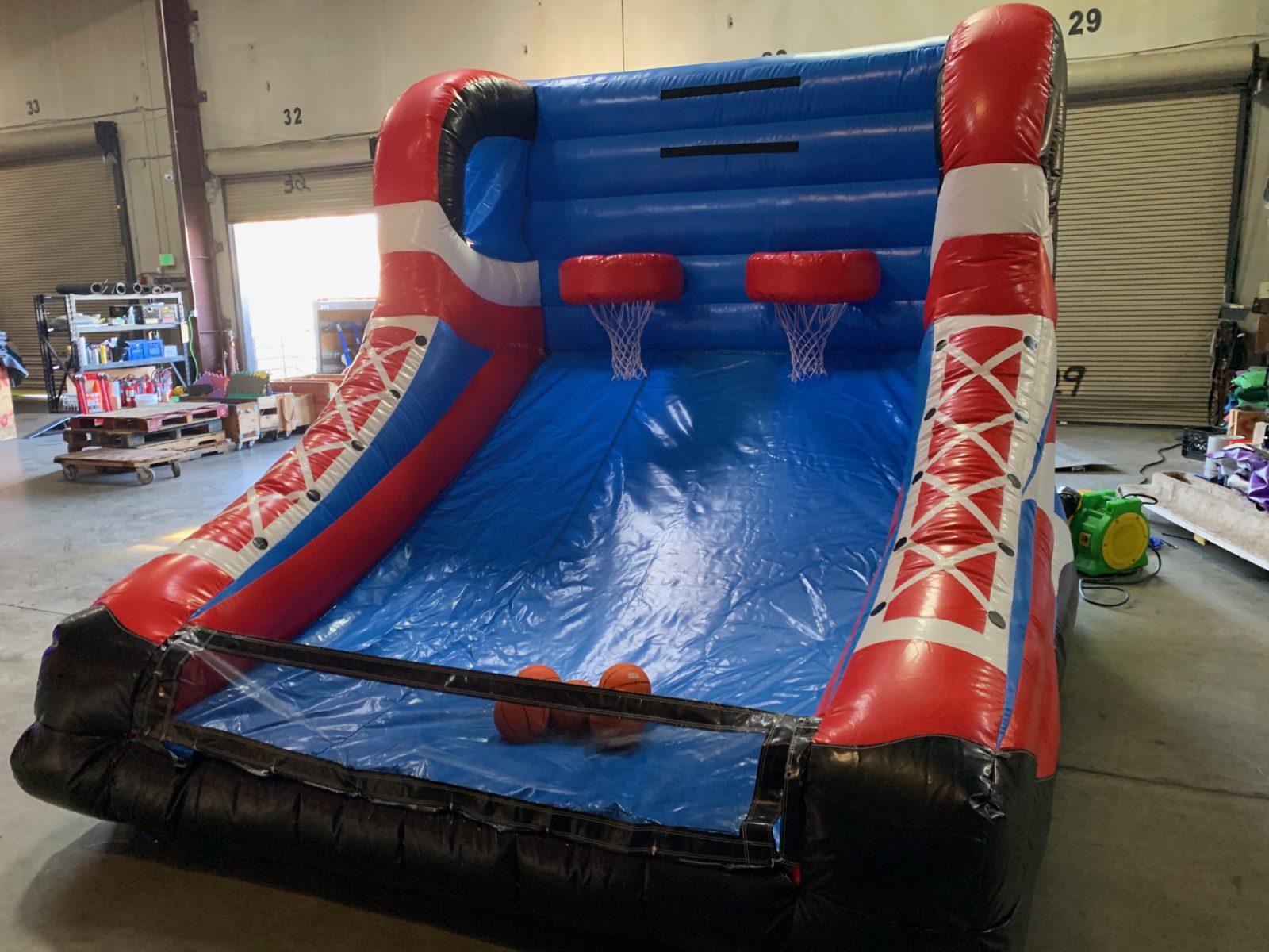 inflatable basketball hoop game rental