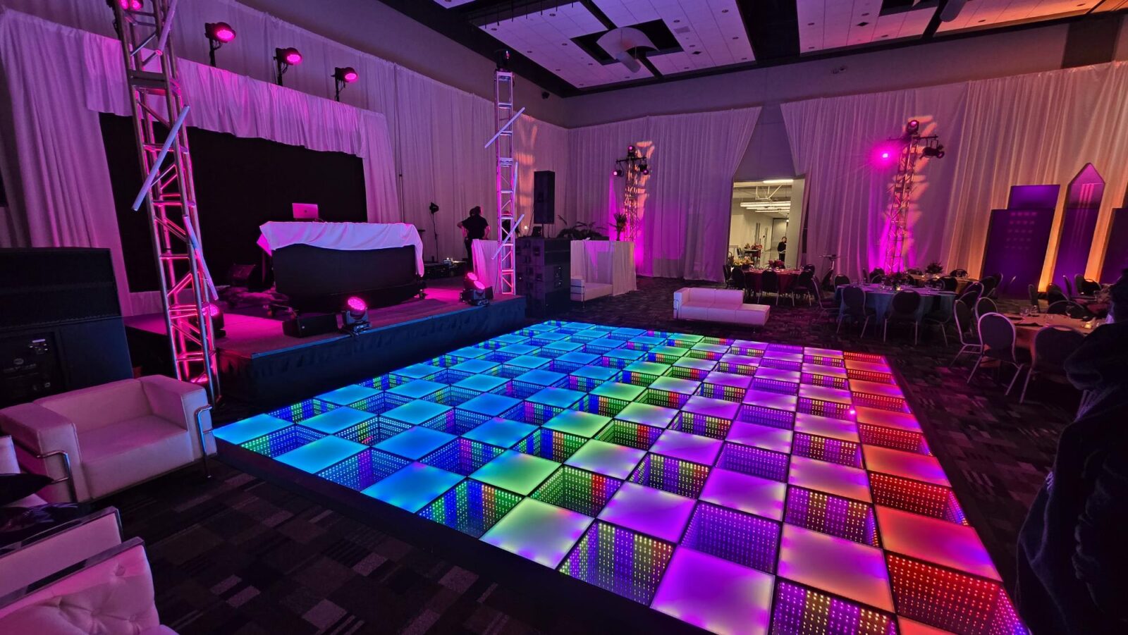 Infinity Mirror LED Dance Floor