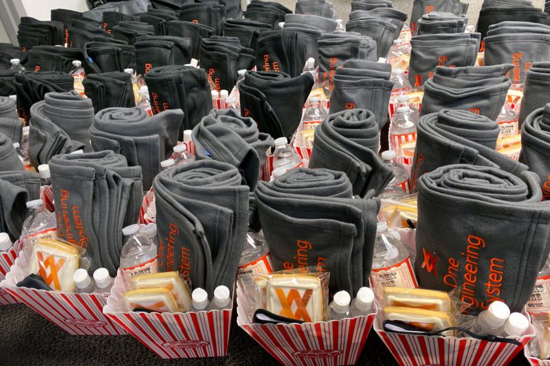 customized gift baskets for a private drive-in movie theater