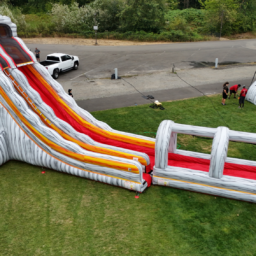 24-ft Volcano Water Slide with Pool